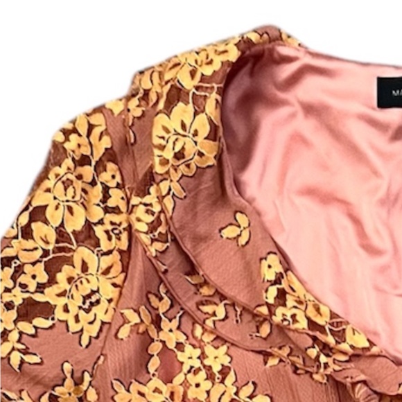 MAJORELLE Roma Ruffled Top In Golden Blush - Picture 5 of 13